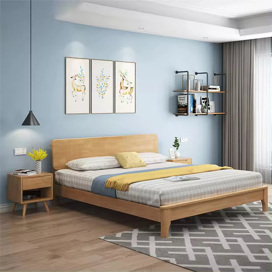 سرير بتصميم خشبي معاصر