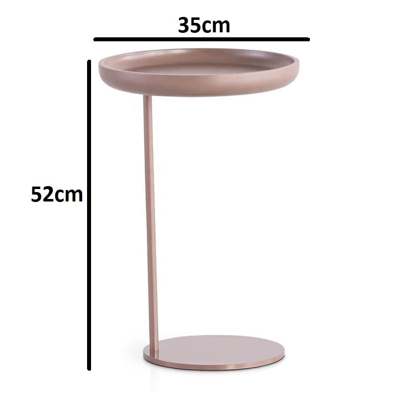 طاولة جانبية بتصميم بسيط
