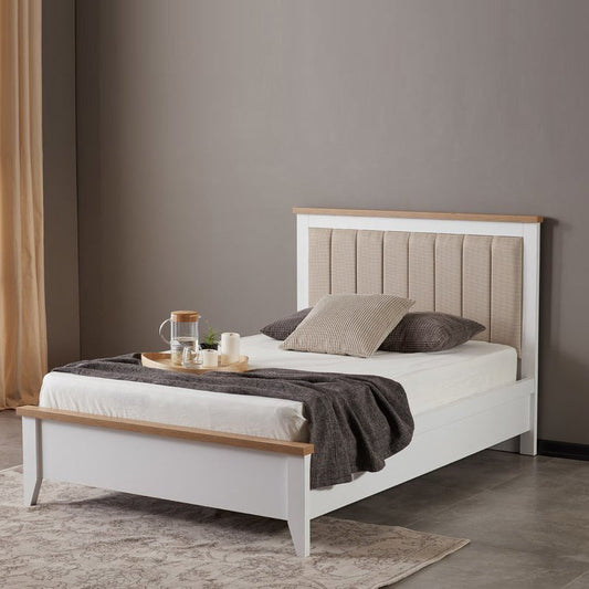 تصفح الان سرير نوم تصميم خشبي باللون الأبيض الداكن | بيوت