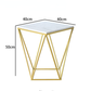 طاولة جانبية بتصميم هندسي فاخر